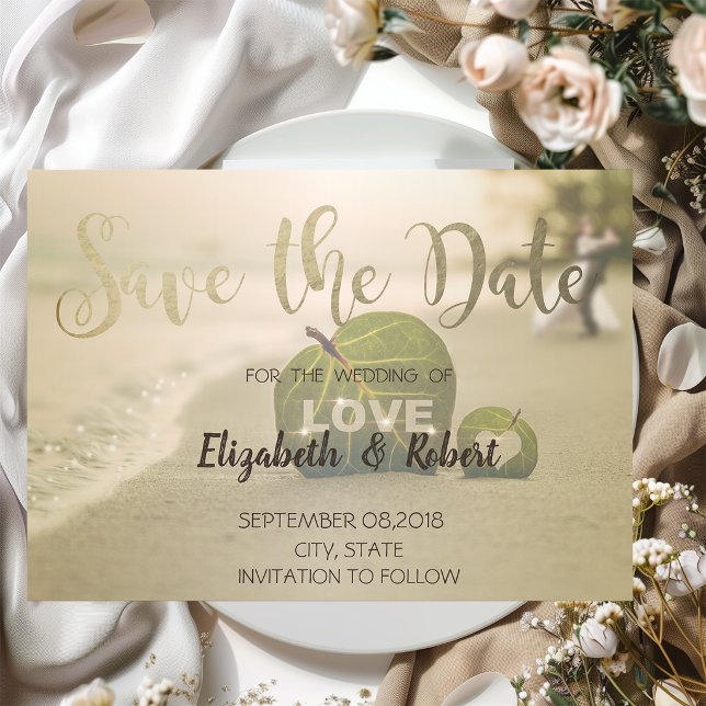Beach Wedple, Liebe Save the Date (Von Creator hochgeladen)