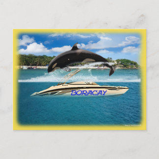 Beach Whale der Philippinen Postkarte