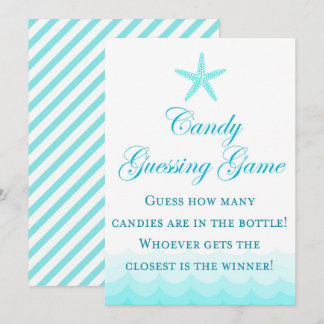 Beach Wie viele Candies 12x18" Zeichen Einladung