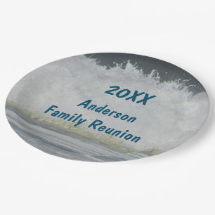 Beach Wiedersehen Family Ansammlung Ocean Waaside Pappteller