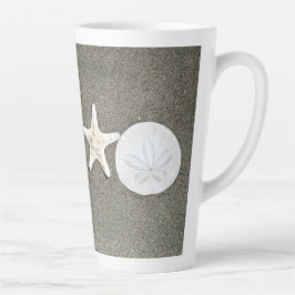 Beach X's and O's Foto Latte Coffee Tasse