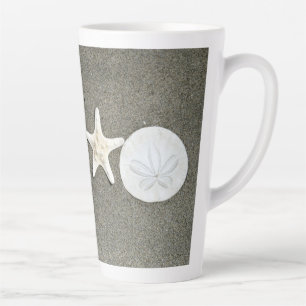Beach X's and O's Foto Latte Coffee Tasse