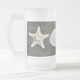Beach X's und O's Foto Mattierte Glass Beer Tasse