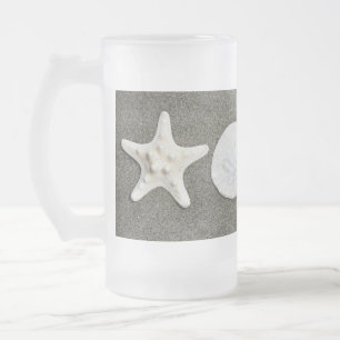 Beach X's und O's Foto Mattierte Glass Beer Tasse
