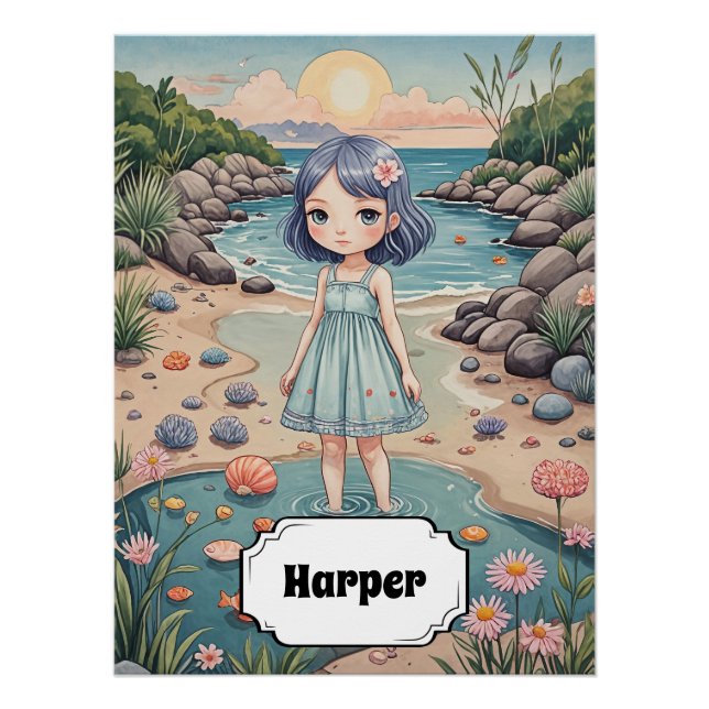 Beachcomber's Bliss Personalisiert Poster (Vorderseite)