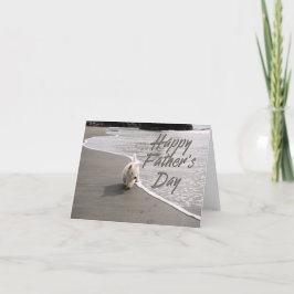 Beachcoming Westie Foto Vatertag Card Dankeskarte