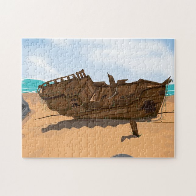 Beached Shipwreck (Horizontal)