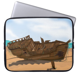 Beached Shipwreck Laptopschutzhülle