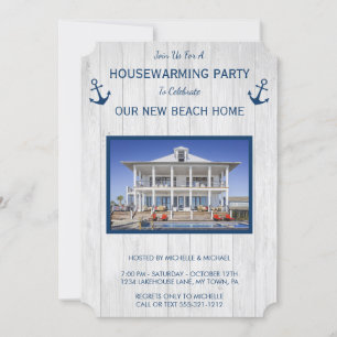 Beachhouse oder Lake House Einladung
