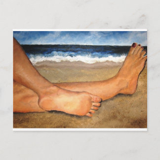 Beachin' Feet Postkarte