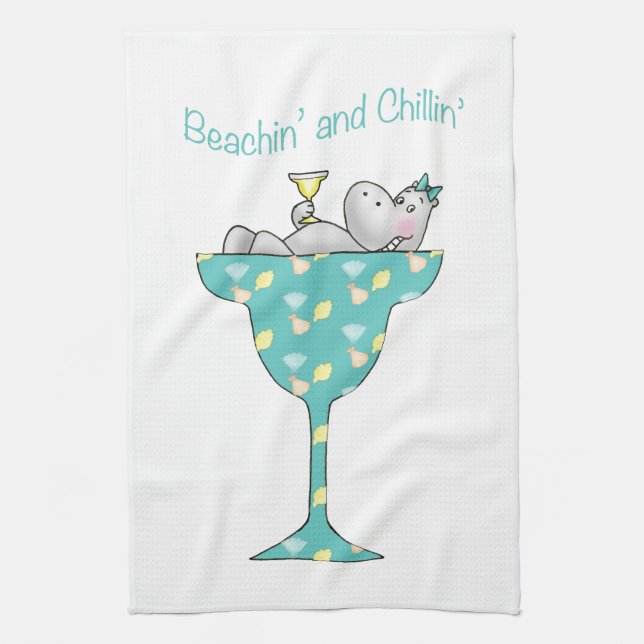 Beachin und chillin handtuch (Vertikal)