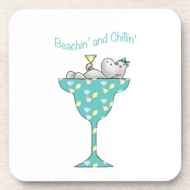 Beachin' und Chillin' Untersetzer (Vorderseite)