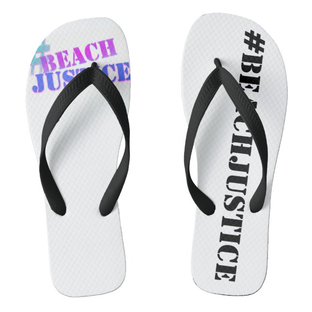 #BEACHJUSTICE Retro Flip Flops (Fußbett)