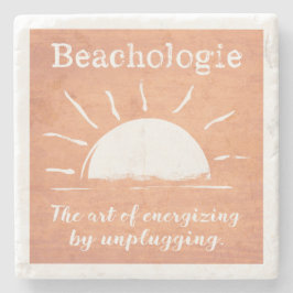 Beachologie Energize beim Abstecken von Untersetze Steinuntersetzer