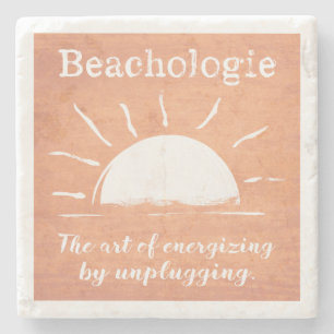 Beachologie Energize beim Abstecken von Untersetze Steinuntersetzer