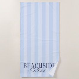 'Beachside Bliss' Blaues Strandliebhaber-Ozean-Som Strandtuch
