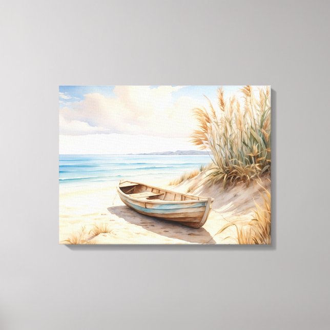 Beachszene Leinwand Wall Art (Vorderseite)