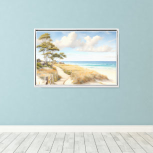 Beachszene Leinwand Wall Art