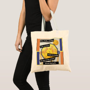 Beachtasche mit sonniger Vintager Sommerszene Tragetasche