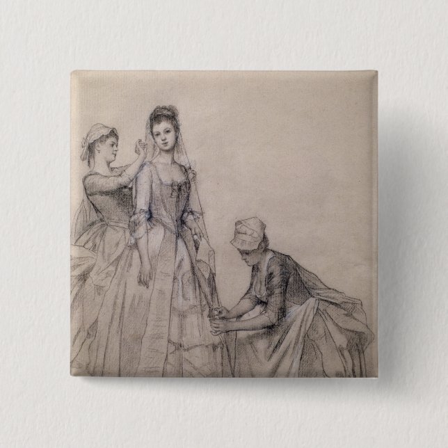 Beachten die Braut Button (Vorderseite)