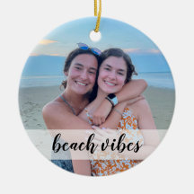Beachvibes Custom Foto Ornament - Weihnachtsgesche