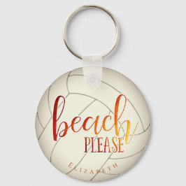 Beachvolleyball bitte personalisiert schlüsselanhänger