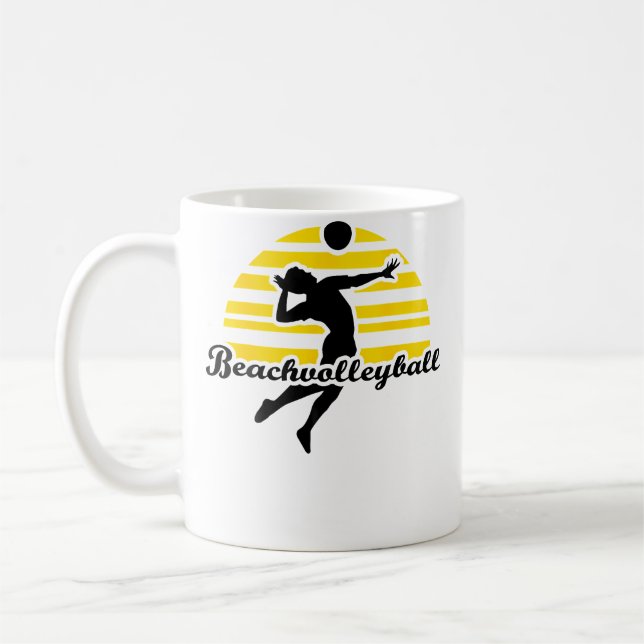 Beachvolleyball Kaffeetasse (Links)