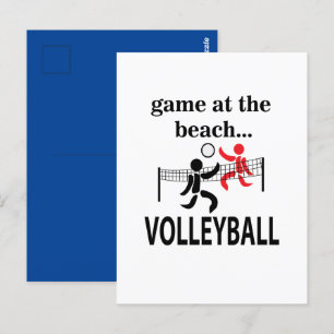 Beachvolleyball Postkarte