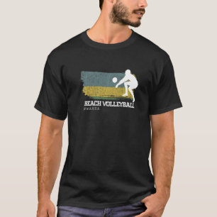 Beachvolleyball Ruanda Flagge Liebe Volleyballspie T-Shirt