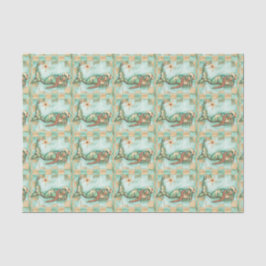 Beachy blaues Aqua Seidenpapier