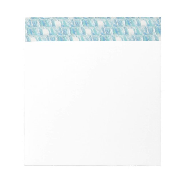Beachy Blue Karos Notizblock (Vorderseite)