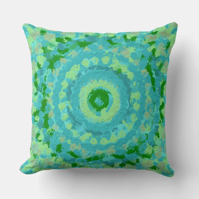 Beachy Blue und Green Clay Art. 6096 Kissen (Vorderseite)