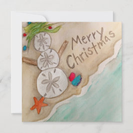 Beachy Christmas Card Feiertagskarte