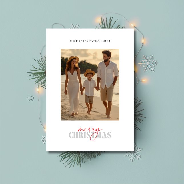 Beachy Family Photo Carte Nautique de Noël (Créateur téléchargé)