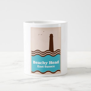 Beachy Head East Sussex Reiseplakat Jumbo-Tasse