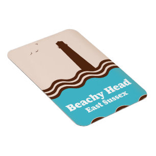 Beachy Head East Sussex Reiseplakat Magnet