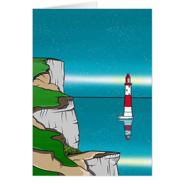 Beachy Head Leuchtturm und Cliff Top (Vorne)