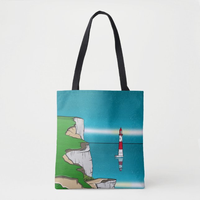 Beachy Head Leuchtturm und Cliff Top Tasche (Vorderseite)