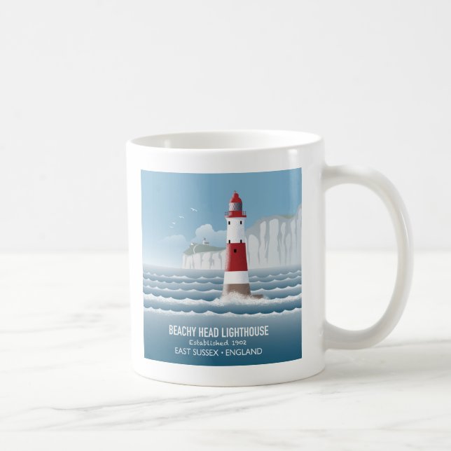 Beachy Head Lighthouse Kaffeetasse (Rechts)