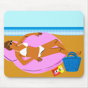 Beachy Keen - Pink Mousepad