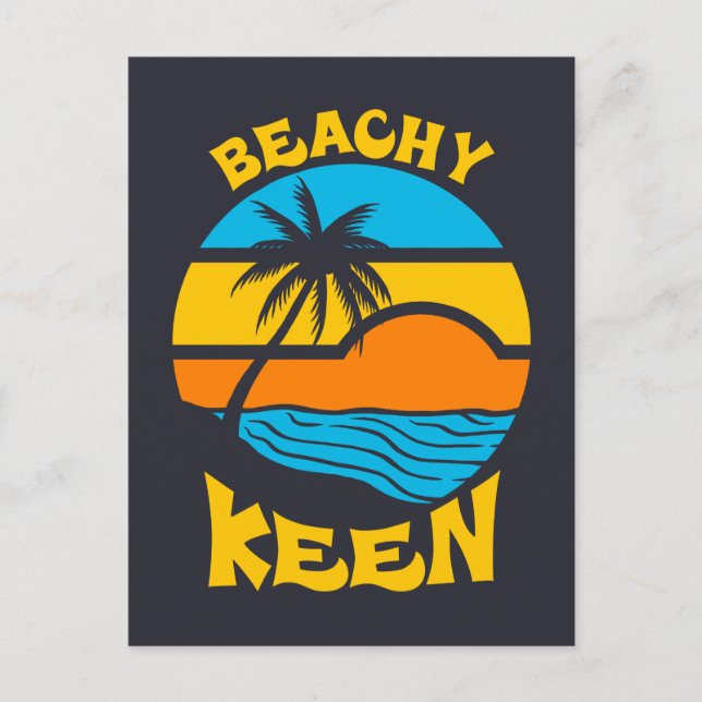 Beachy Keen Postkarte (Vorderseite)