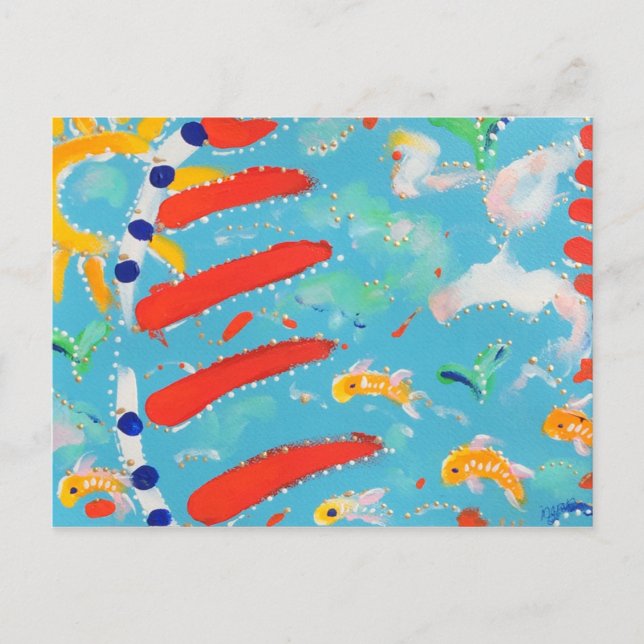 Beachy Postcard Postkarte (Vorderseite)