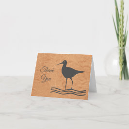 Beachy Shorebird Dankeskarte