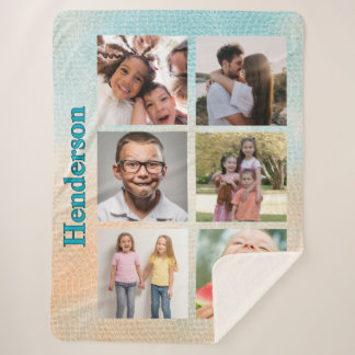 Beachy Vibes Custom Photo and Family Name Sherpadecke