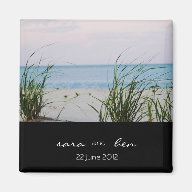Beachy Wedding Magnet (Vorne)