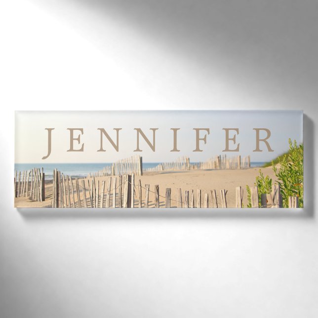 Beachzaun Magnetname Tag Namenschild (Vorderseite)