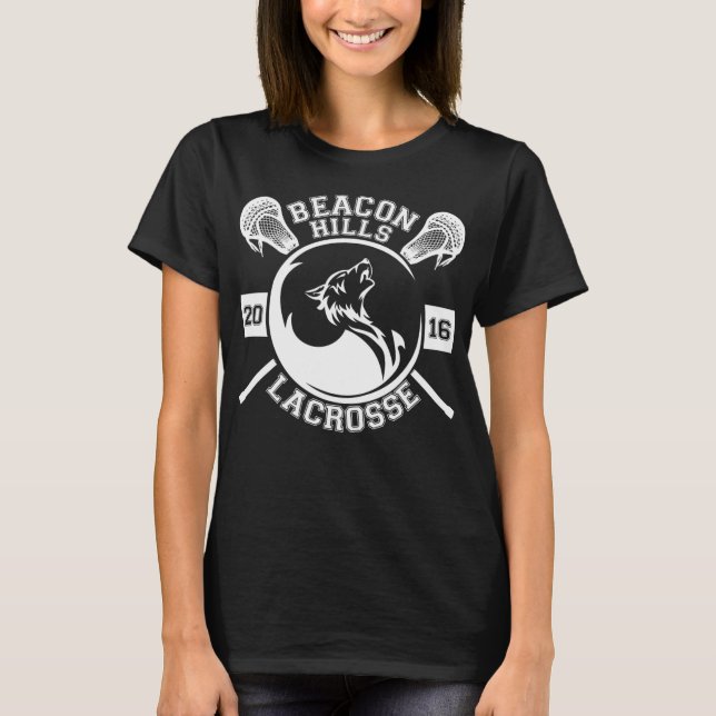 Beacon Hills Lacrosse Team (Black)  T-Shirt (Vorderseite)