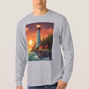"Beacon of Hope Lighthouse Silhouette T-Shirt" T-Shirt