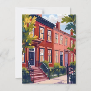 Beacon Street Boston Massachusetts Dankeskarte