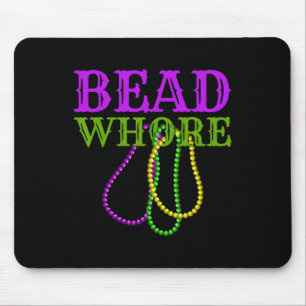 Bead Funny Adult Humor Mardi Gras Karneval Kostüm Mousepad